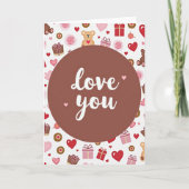Carte Love Pattern Heartfelt Card (Devant)