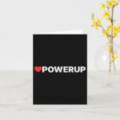 Carte Love Powerup - Cœur (Fleur jaune)