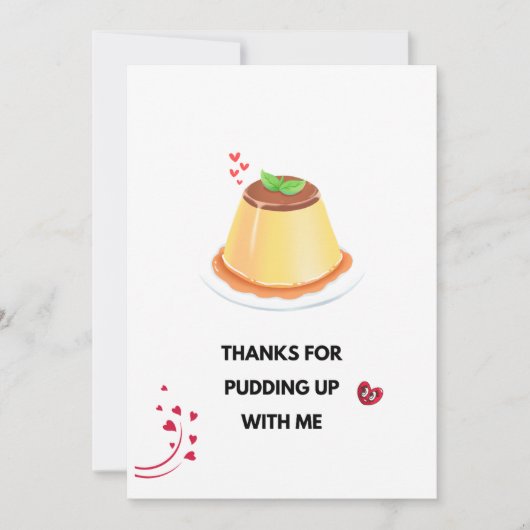 Carte Love Pudding Cadre photo (Devant)