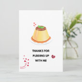 Carte Love Pudding Cadre photo (Debout devant)