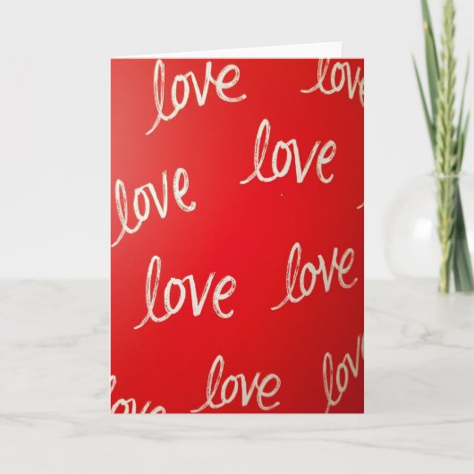 Carte Love Repeated Crimson Red Card (Devant)