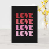 Carte Love Repeating Text Valentine's Day I Love You (Fleur jaune)