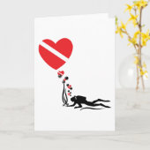 Carte Love SCUBA (Fleur jaune)