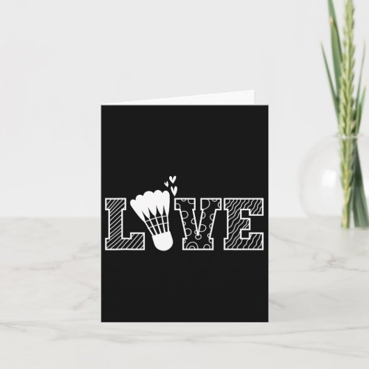 Carte Love Shuttle Dminton Racket (Devant)