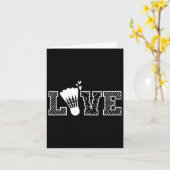 Carte Love Shuttle Dminton Racket (Fleur jaune)