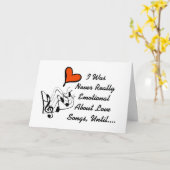 Carte Love Songs Valentine's Day Card (Fleur jaune)