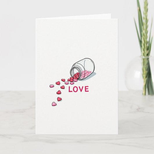 Carte Love Spills Hearts (Devant)