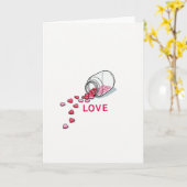 Carte Love Spills Hearts (Fleur jaune)