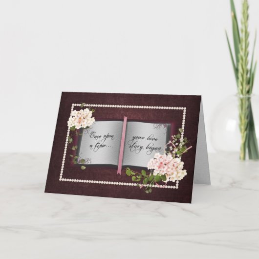 Carte Love Story mariage anniversaire (Devant)