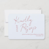 Carte Love Story mariage RSVP (Devant)