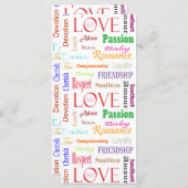 Carte Love Synonyms par Shirley Taylor (Devant / Derrière)