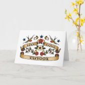 Carte Love Tattoos (Fleur jaune)