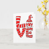 Carte Love Teacher Squad Gnome Hearts Valentines Gnome T (Fleur jaune)