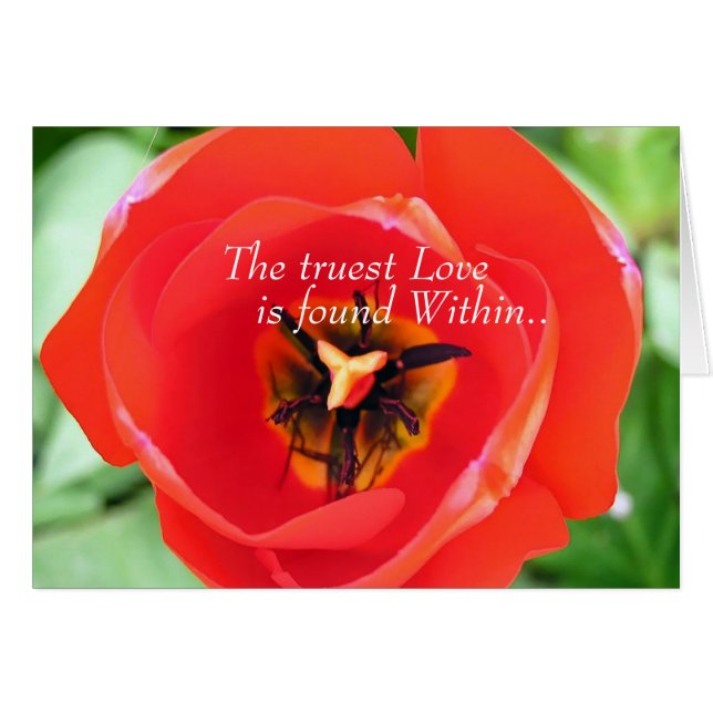 Carte Love Tulip (Devant horizontal)