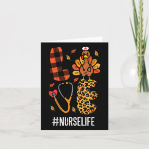Carte Love Turquie Stethoscope Infirmière Thanksgiving F