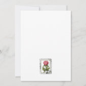 Carte Love Valentine Postal Stamps Ephemera Collage Art (Dos)