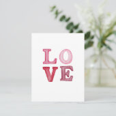 Carte Love Valentine's Day (Debout devant)