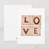 Carte Love Valentine's Day (Devant / Derrière)