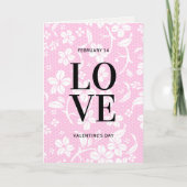 Carte LOVE Valentine's Day (Devant)