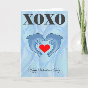 Carte Love Valentines Day xoxo dauphin