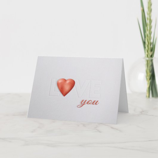 Carte LOVE Valentines intégrée (Devant)