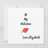 Carte Love Vibes Personalized Flat Card (Dos)