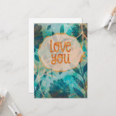 Carte Love You (Devant/Arrière en situation)