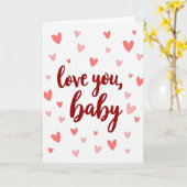Carte Love You Baby Heartfelt Card (Fleur jaune)
