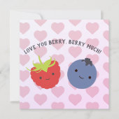 Carte Love You Berry Berry beaucoup (Devant)