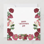 Carte Love You Chéri Rustic Rose Vintage Custom (Dos)
