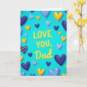 Carte Love You Dad Heartfelt Card (Fleur jaune)