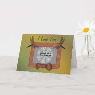 Carte Love You Dragonflies Photo personnalisée