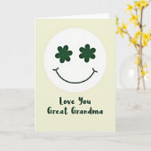 Carte Love You Great Grandma Card (Fleur jaune)