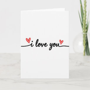 Carte Love You Hearts