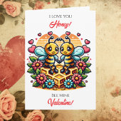 Carte Love You Honey | Bee Themed Valentine's Day