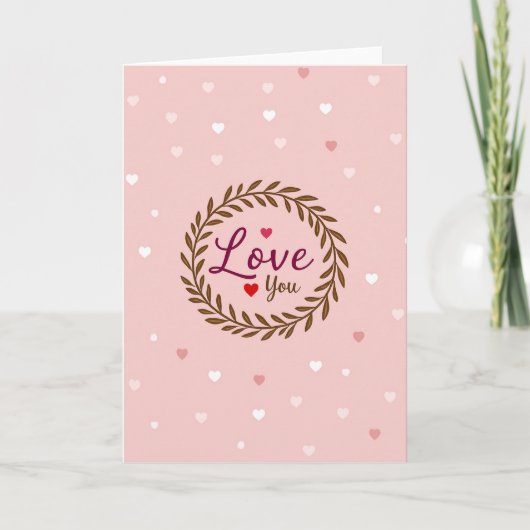 Carte Love You la plus douce (Devant)