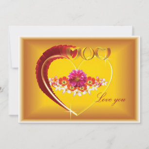 Carte Love You Mom Happy Mother's Day Card