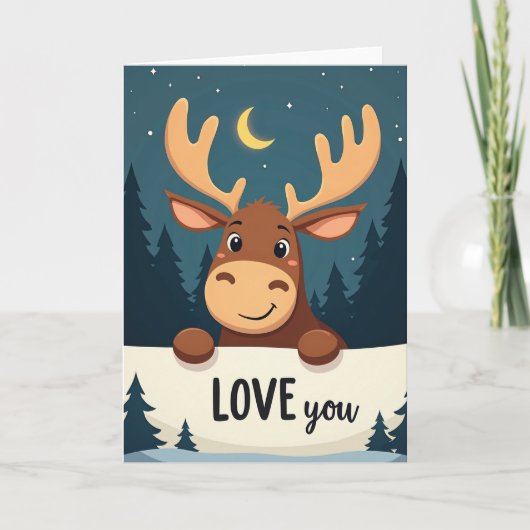 Carte Love You Moose Card (Devant)