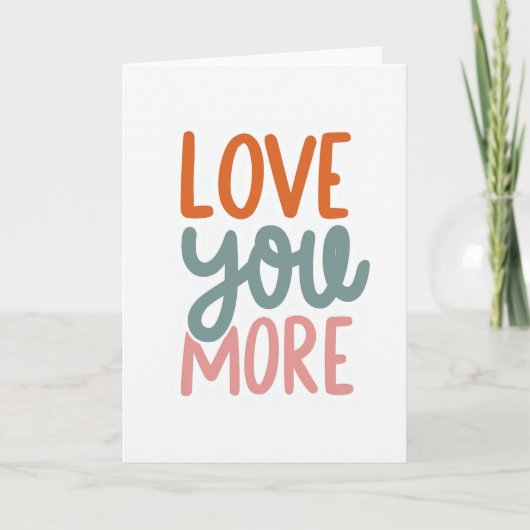 Carte Love You More Card (Devant)