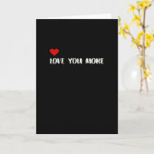 Carte Love You More Minimalist Love Quote (Fleur jaune)