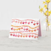 Carte Love You More Valentine's Day Hearts (Fleur jaune)