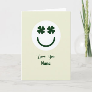 Carte Love You Nana au Trèfle Vert