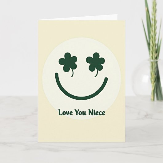 Carte Love You Niece Smiling Face Card (Devant)