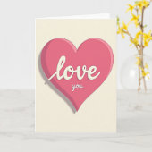 Carte Love You Partner (Fleur jaune)