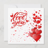 Carte Love You Personalized Flat Card (Devant)