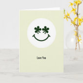 Carte Love You Shamrock Smile Card (Fleur jaune)