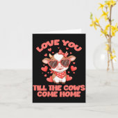 Carte Love You Till The Cows Come Home (Fleur jaune)