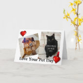 Carte Love Your Pet Day (Fleur jaune)