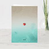 Carte Lovebirds in Bloom : salutation Heureuse Sainte-Va (Dos)