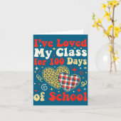 Carte Loved My Cl For 100 Days Of School Valentines Day  (Fleur jaune)